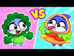 Sharky, Eat Healthy Meal! 🥦 Healthy Food vs Junk Food 🍔 | Learn Cartoons by Sharky and Sparky 💖