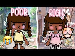 Poor To Rich 🤑 || *WITH VOICE* 🎙️|| Toca Boca TikTok Roleplay 🩵🌈