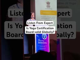 YCB Yoga Certificates are Valid Internationally? #ycb #yogacertification #youtubeshorts