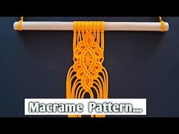 DIY Macrame Tutorial - Intermediate Pattern Using Double Half Hitch Knots!