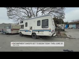 San Jose encampment sweeps set to begin Monday