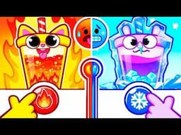 Hot VS Cold | Fire VS Ice for Kids | Oppostites Challange | Funny Songs For Baby & Nursery Rhymes