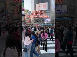 Meanwhile Thursday in Shibuya crossing #shorts #shortsvideo #travel  #japan