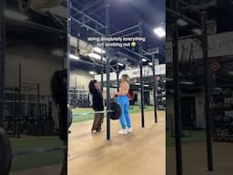 Doing everything but the workout 😭🤣