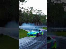 First rips in the 3 Rotor RX-7 V2 !! 🩷🏁 #rx7 #rotary #drift #jdm #widebody #performance #cars
