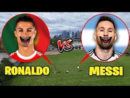 DRONE CATCHES MESSI.EXE vs RONALDO.EXE IN REAL LIFE!! (I MET MESSI & RONALDO)