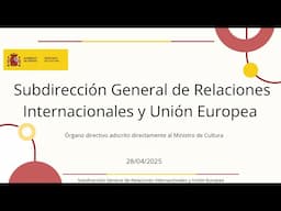 Becas y Ayudas de la SDG de Relaciones Internacionales y UE