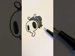 Drawing a Guzzer from Hollow Knight !! (#shorts)
