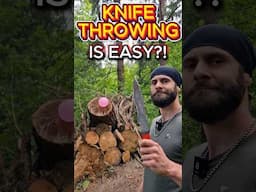Is Knife Throwing EASY? #knifeskills #martialarts #knifethrowing #shorts