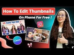 How To Make Youtube Thumbnails ✨ | Aesthetic Thumbnail Tutorial (Canva) | Thumbnail Kaise Banaen