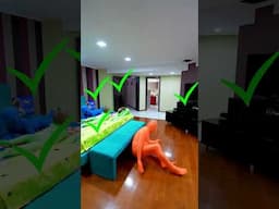 👽 Camuflați, ne caută monstrul 👺 Who misses, the monster finds him 😱 #shorts