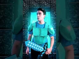 ¿Que pasaría si MINECRAFT fuera REAL? 🤯😱 #minecraft #vfx