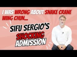 I WAS WRONG ABOUT SNAKE CRANE WING CHUN - Sifu Sergio's Shocking Admission