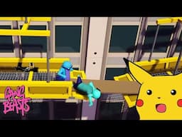 Bald bue minion goes crazy in gang beasts {funny moments}