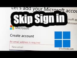 Microsoft Going Too Far. Skip Forced Sign-In on Windows Setup on New laptop