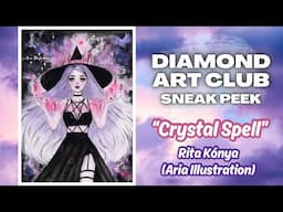 DAC Sneak Peek! "Crystal Spell" by Rita Kónya/Aria Illustration - Crystals on crystals!
