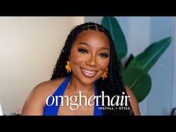 Best Boho Braided Full Lace Wig! Easy Install ft. OMGHerHair | Tamara Renaye