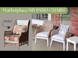 Cottage Style Patio Chair DIY Makeover