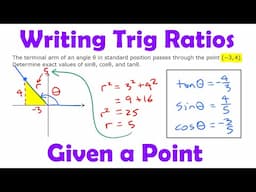 Writing Trig Ratios Given a Point • [2.2c] Pre-Calculus 11
