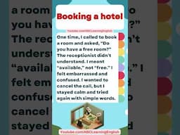 Booking a Hotel in English | Real Story for Listening Practice and Speaking Confidence