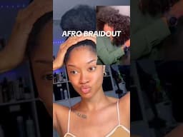 Easiest Braidout | How I Get My Afro #naturalhair #braidout #afro