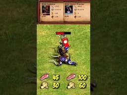 Elite Samurai vs 2 Elite Shotel Warriors | The Three Kingdoms | AoE2 #Shorts