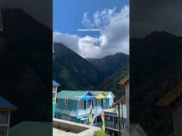 View of Annapurna 2 (7937m) from Upper Pisang, Annapurna Circuit Trek #shorts
