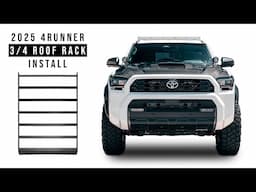 2025 4Runner 3/4 Roof Rack Install (Optional Basket Inserts)