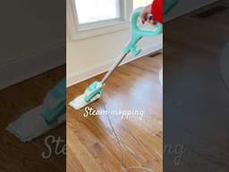 My favorite way to steam mop my floors! Sparkly clean every time ✨ #homehacks