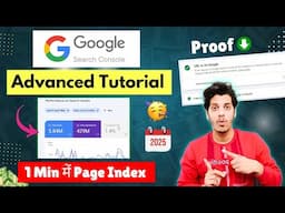 Google Search Console Advanced Tutorial 2025 (1 Min में Page Index) | Google Search Console