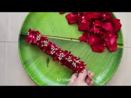"Create Stunning Flower Strands with Rose Petals & Sugandhraj Flowers"Quick and Easy Way