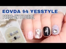 Trying $4 Press On Nails from YesStyle - EOVDA Press On Nail Tutorial | KBEAUTYHOBBIT