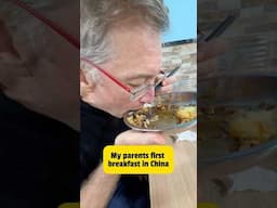 My parents try CHINESE BREAKFAST!