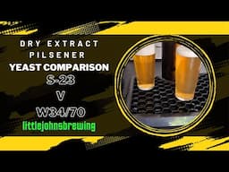 lager yeast tasting W34/70 vs S-23
