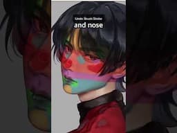i tried Chinese Artist's "Rainbow Method" #ibispaintx #digitalart #shorts