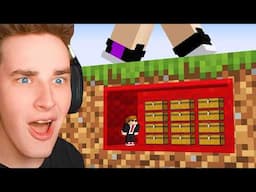 I Built a Tiny Secret Base in Minecraft