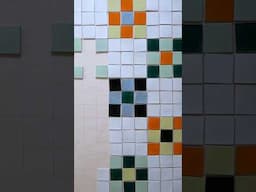 I made a quilt-inspired mosaic with handmade tiles 🤓