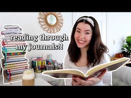 reading a YEAR of daily journal entries!!🌈 | 2024 recap (memories & moments list) | journal with me