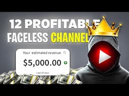 🔥12 High CPC Faceless YouTube Channel Ideas To Start in 2025 | No Facecam and Voiceover