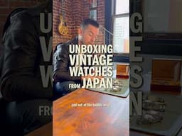 Unboxing Vintage Watches from Japan Pt. I #rolex #cartier #tudor #watches #vintagewatches #unboxing