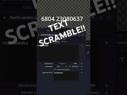 DaVinci Resolve 20 Text Scramble Tutorial! #davinciresolve