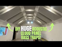 DIY HUGE ACOUSTIC PANEL BASS TRAPS! BUILD + INSTALL!