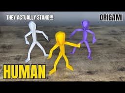Origami Human Figure Tutorial | How to Fold a Human Origami Figure (No Glue!)