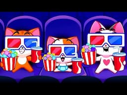 Baby's First Time at the Cinema 🍿 Theater for Kids ✔️Learn Good Habits and Manners 😇