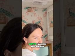 DIY #Camper Bathroom Makeover🌸Mirror & Wallpaper!