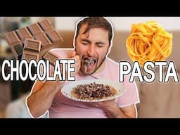 I made CHOCOLATE PASTA for my ITALIAN HUSBAND