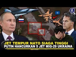 PANGKALAN RAHASIA DUBNO HANCUR, 5 JET MIG-29 UKRAINA MELEDAK! Fakta Serangan Rusia Dekat Negara NATO
