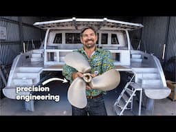 One Step Closer to Sailing – Propulsion System Installed! 🛠️ (Aluminum Catamaran Build Pt. 31)