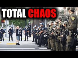 CURFEW DECLARED ON MASSIVE UNREST IN LOS ANGELES *FOOTAGE*