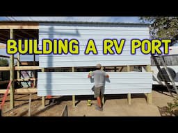 How I built my Pole Barn RV Port 28'x13'x13'